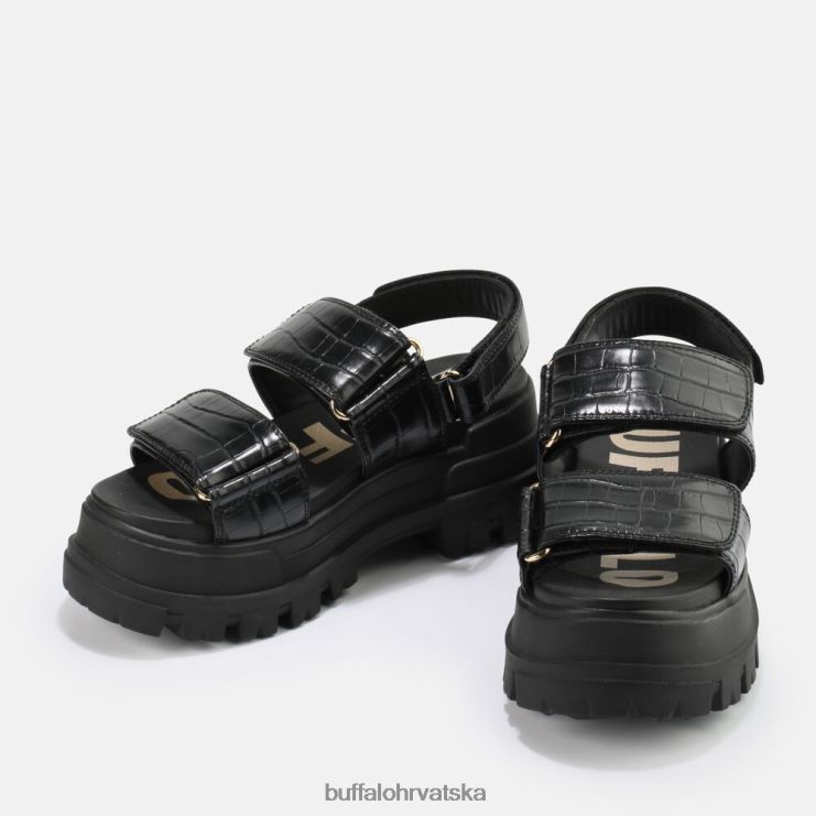 crno Buffalo aspha snd sandala s platformom veganska |sandale TDD6T13